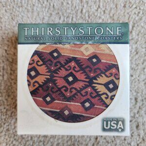 Thirstystone set of 4 sandstone coasters --southwest style